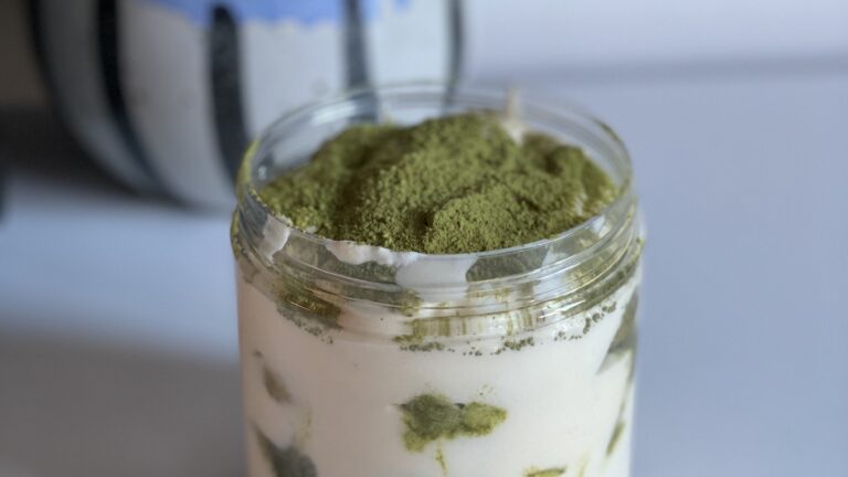 Delicious No Alcohol Matcha Tiramisu